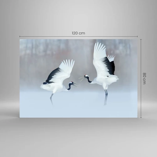 Impression sur verre - Image sur verre - Danse dans le brouillard - 120x80 cm