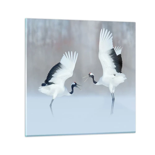 Impression sur verre - Image sur verre - Danse dans le brouillard - 30x30 cm