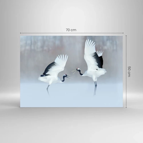 Impression sur verre - Image sur verre - Danse dans le brouillard - 70x50 cm