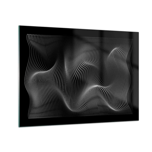Impression sur verre - Image sur verre - Danse de lumière dans l'espace - 70x50 cm