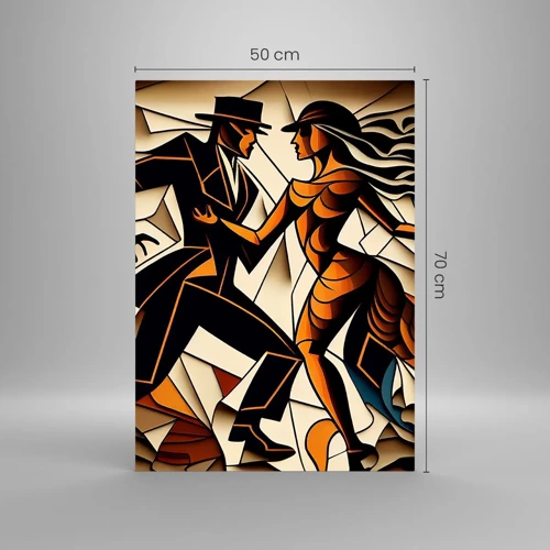 Impression sur verre - Image sur verre - Danse de passion et de volupté - 50x70 cm