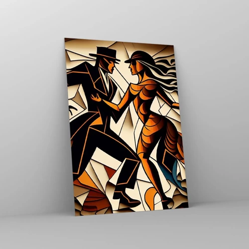 Impression sur verre - Image sur verre - Danse de passion et de volupté - 50x70 cm