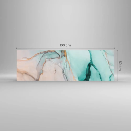 Impression sur verre - Image sur verre - Danse des formes et des couleurs - 160x50 cm