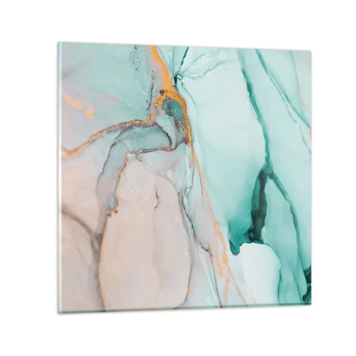 Impression sur verre - Image sur verre - Danse des formes et des couleurs - 40x40 cm