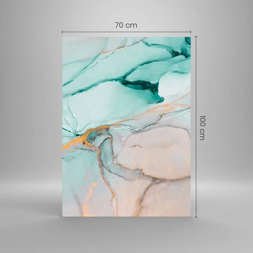 Impression sur verre - Image sur verre - Danse des formes et des couleurs - 70x100 cm