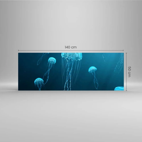 Impression sur verre - Image sur verre - Danse océanique - 140x50 cm