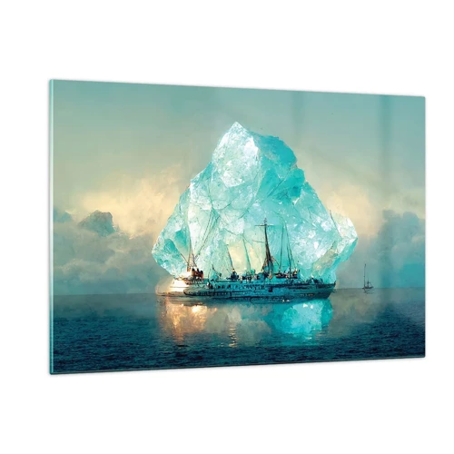 Impression sur verre - Image sur verre - Diamant arctique - 120x80 cm