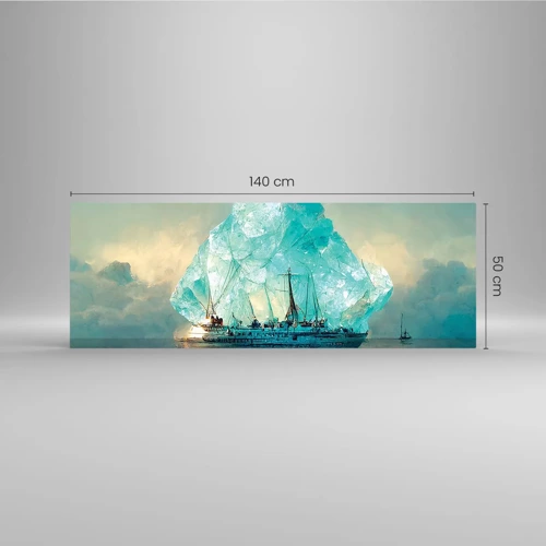 Impression sur verre - Image sur verre - Diamant arctique - 140x50 cm