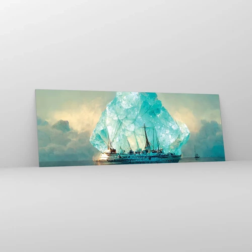Impression sur verre - Image sur verre - Diamant arctique - 140x50 cm