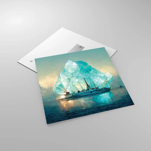 Impression sur verre - Image sur verre - Diamant arctique - 60x60 cm