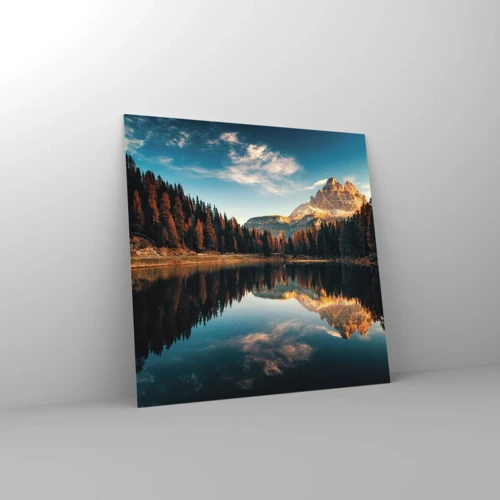 Impression sur verre - Image sur verre - Double paysage - 50x50 cm