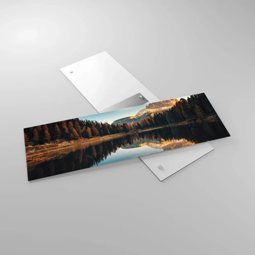 Impression sur verre - Image sur verre - Double paysage - 90x30 cm