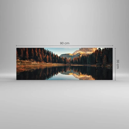 Impression sur verre - Image sur verre - Double paysage - 90x30 cm