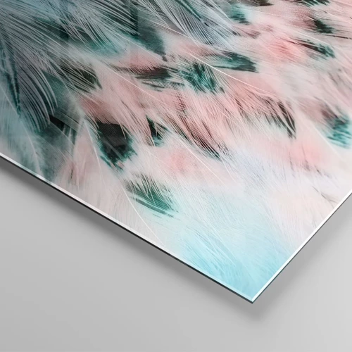 Impression sur verre - Image sur verre - Duvet rose saphir - 100x70 cm