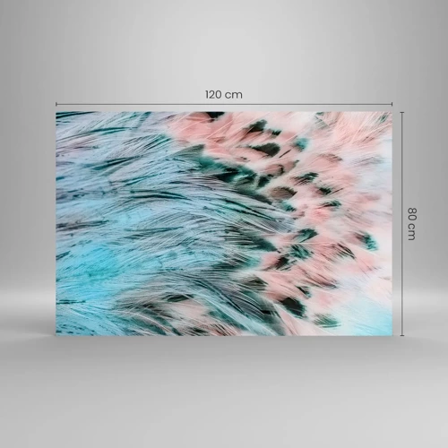 Impression sur verre - Image sur verre - Duvet rose saphir - 120x80 cm