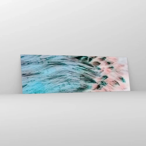 Impression sur verre - Image sur verre - Duvet rose saphir - 160x50 cm