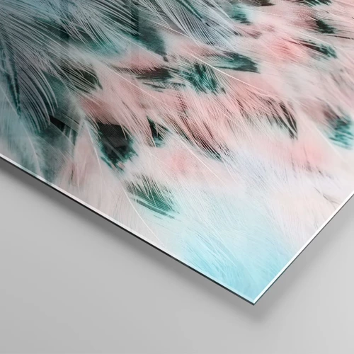 Impression sur verre - Image sur verre - Duvet rose saphir - 160x50 cm