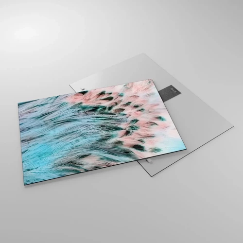 Impression sur verre - Image sur verre - Duvet rose saphir - 70x50 cm