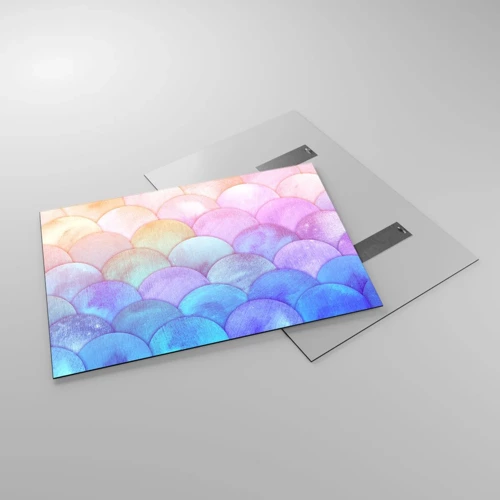 Impression sur verre - Image sur verre - Écailles de perles - 100x70 cm