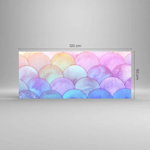 Impression sur verre - Image sur verre - Écailles de perles - 120x50 cm