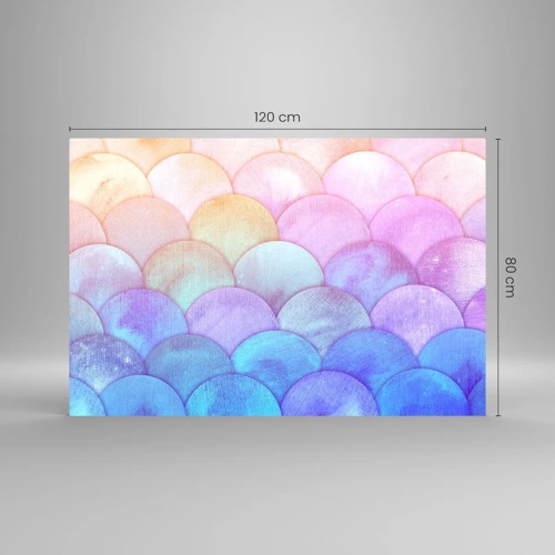 Impression sur verre - Image sur verre - Écailles de perles - 120x80 cm