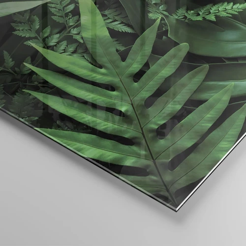 Impression sur verre - Image sur verre - Emmitouflé de verdure - 50x50 cm