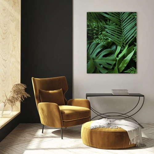 Impression sur verre - Image sur verre - Emmitouflé de verdure - 80x120 cm