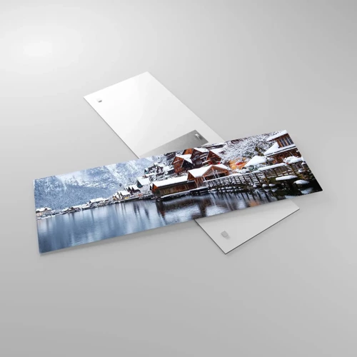 Impression sur verre - Image sur verre - En décoration hivernale - 90x30 cm