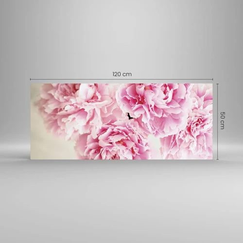 Impression sur verre - Image sur verre - En glamour rose - 120x50 cm