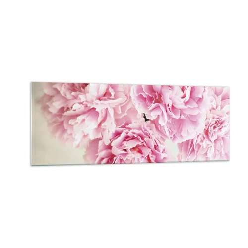 Impression sur verre - Image sur verre - En glamour rose - 140x50 cm