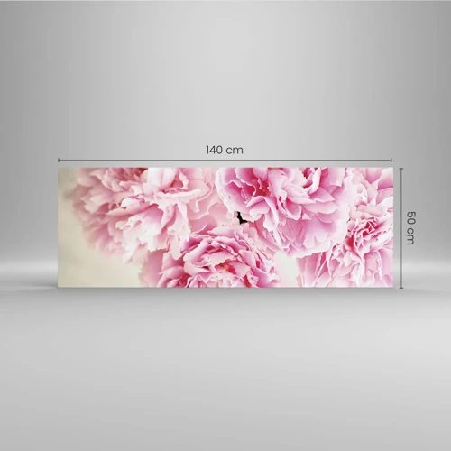 Impression sur verre - Image sur verre - En glamour rose - 140x50 cm