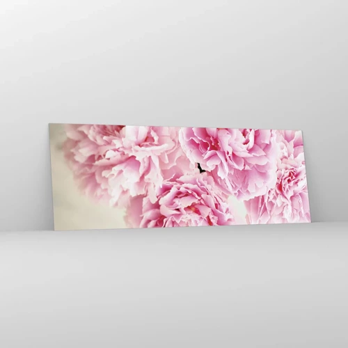 Impression sur verre - Image sur verre - En glamour rose - 140x50 cm