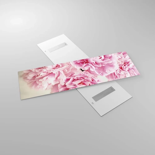 Impression sur verre - Image sur verre - En glamour rose - 160x50 cm