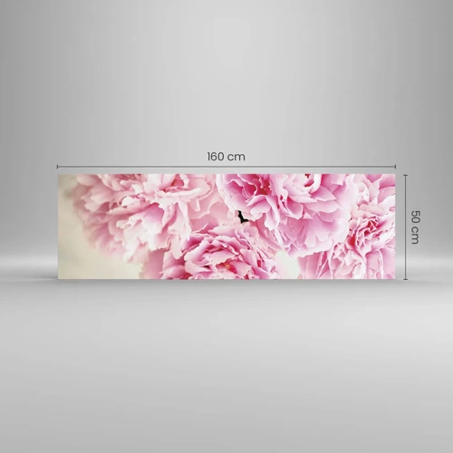 Impression sur verre - Image sur verre - En glamour rose - 160x50 cm