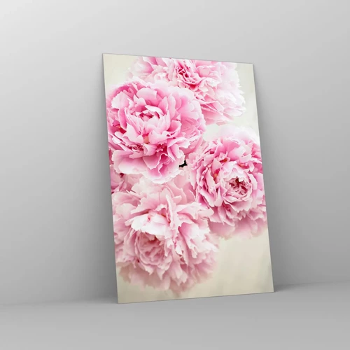 Impression sur verre - Image sur verre - En glamour rose - 70x100 cm