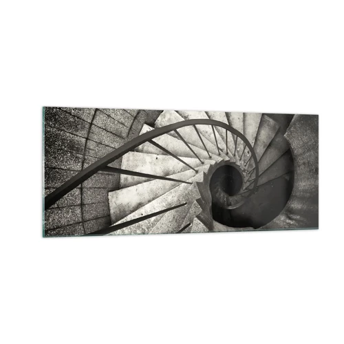 Impression sur verre - Image sur verre - En haut des escaliers, en bas des escaliers - 100x40 cm