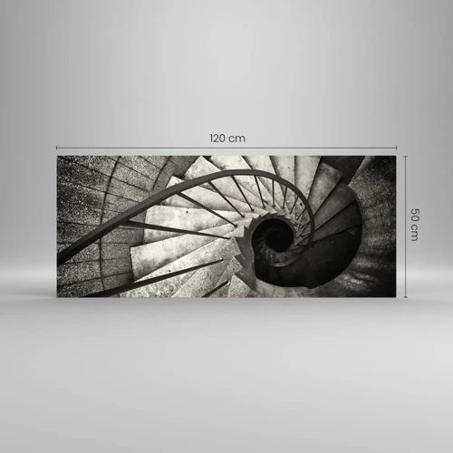 Impression sur verre - Image sur verre - En haut des escaliers, en bas des escaliers - 120x50 cm