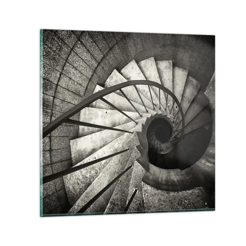Impression sur verre - Image sur verre - En haut des escaliers, en bas des escaliers - 30x30 cm