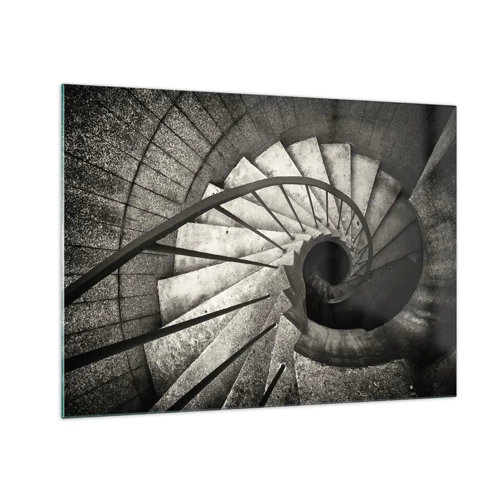 Impression sur verre - Image sur verre - En haut des escaliers, en bas des escaliers - 70x50 cm