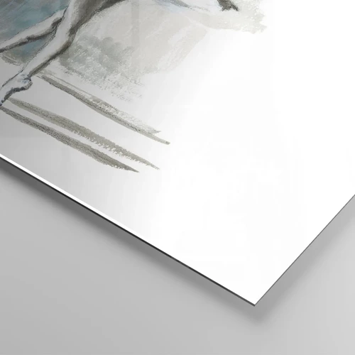 Impression sur verre - Image sur verre - Enchantement du cygne - 40x40 cm