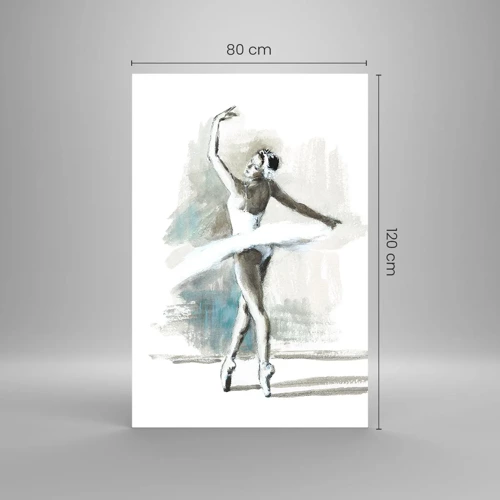 Impression sur verre - Image sur verre - Enchantement du cygne - 80x120 cm
