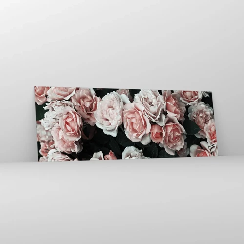 Impression sur verre - Image sur verre - Ensemble de rose - 140x50 cm