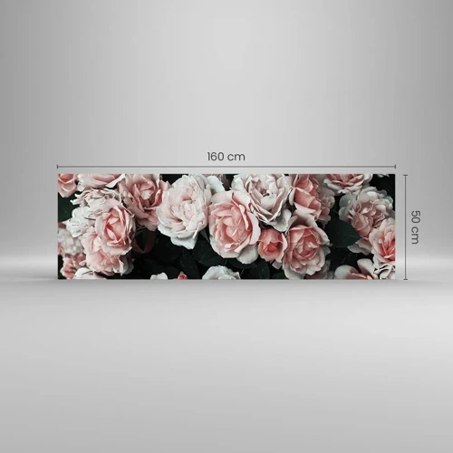 Impression sur verre - Image sur verre - Ensemble de rose - 160x50 cm