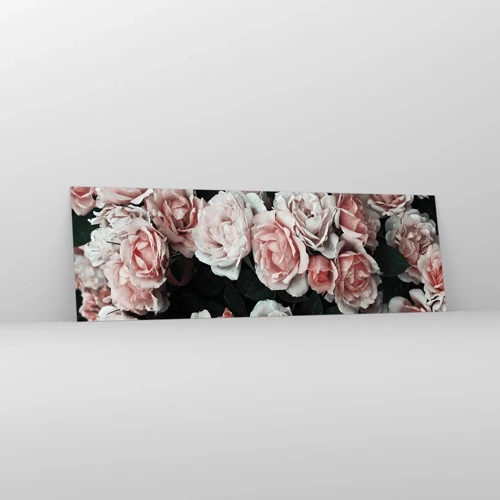 Impression sur verre - Image sur verre - Ensemble de rose - 160x50 cm