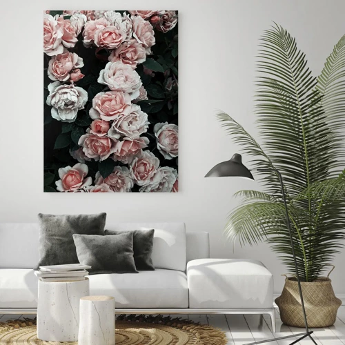 Impression sur verre - Image sur verre - Ensemble de rose - 50x70 cm