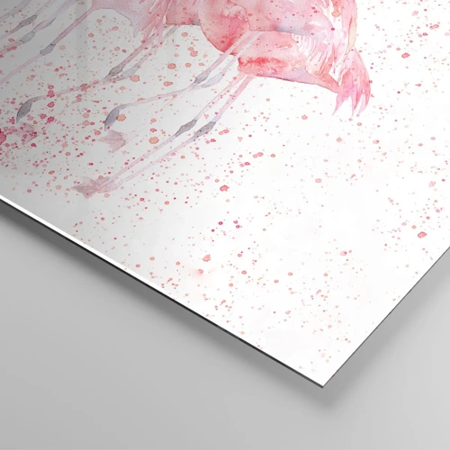 Impression sur verre - Image sur verre - Ensemble rose - 100x70 cm