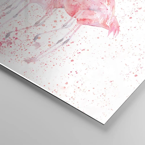 Impression sur verre - Image sur verre - Ensemble rose - 120x80 cm