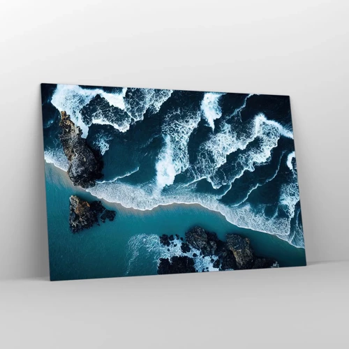 Impression sur verre - Image sur verre - Enveloppé par les vagues - 120x80 cm