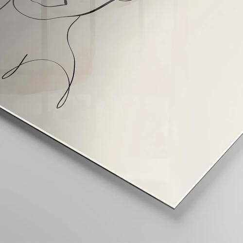 Impression sur verre - Image sur verre - Esquisse de la sensualité - 60x60 cm