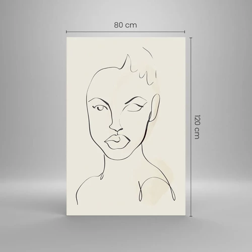 Impression sur verre - Image sur verre - Esquisse de la sensualité - 80x120 cm